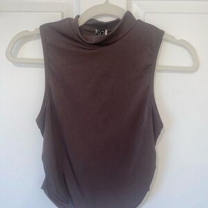 Windsor Chocolate Sleeveless Bodysuit